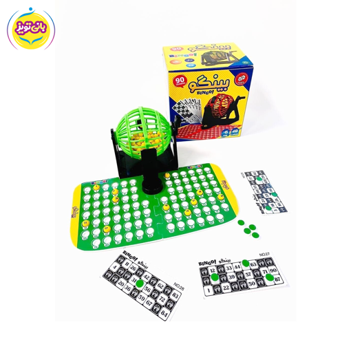 بينگو(دبرنا جعبه ای)صادراتی برند اسباب بازی فرفره های رنگی